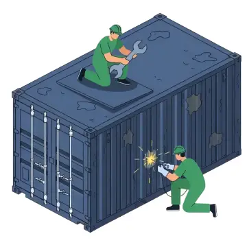 Ремонт морских контейнеров